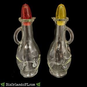 VINTAGE: SWAN Oil & Vinegar Cruet Set ** NEW IN BOX **